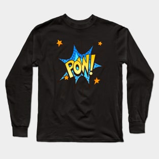 Pow! - Comic Book Funny Sound Effects Long Sleeve T-Shirt